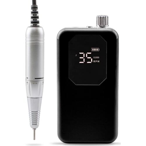 Octagon Cordless Electric Nail Drill Machine 35000rpm Drill Set for Manicure Pedicure Rechargeable Battery Wireless