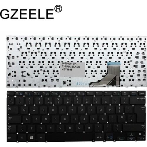 GZEELE UK (GB) Keyboard for SAMSUNG NP530U3B 530U3B NP530U3C 530U3C NP535U3C 535U3C NP540U3C 540U3C BA59-03526C Laptop keyboard