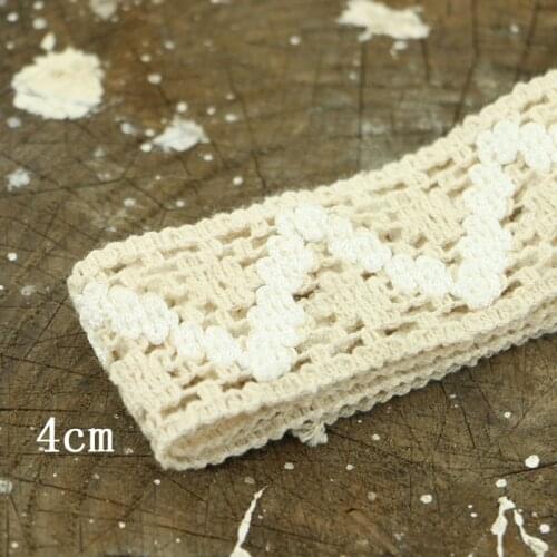 The new 1 METER / many high quality white 5.5 CM lace cotton lace sewing Home Furnishing garment accessories DIY material