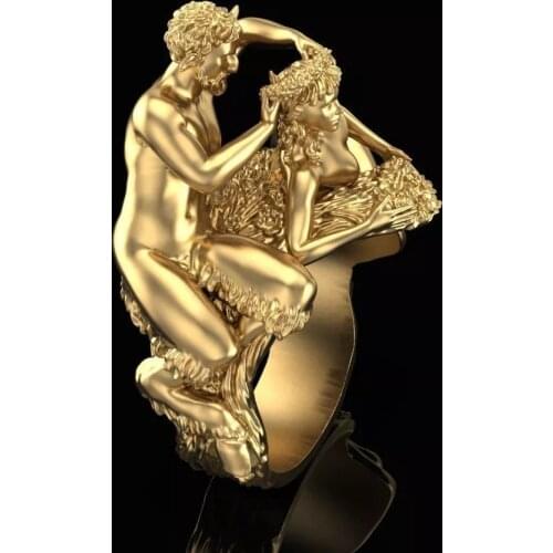 New Design Fashion Unisex Rings Woman And Men Personality Ring Wedding Band Engagement Jewelry Anniversary Birthday Gift