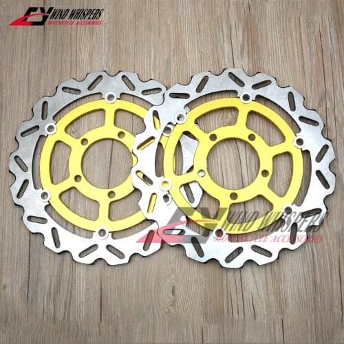 2XPCS Motorcycle Front Brake Disc Rotor For Kawasaki ZX-6R NINJA 636 ZX6R Z800 Z1000 ZX-10R ZX10R GTR 1400 ZZR 1400 ABS