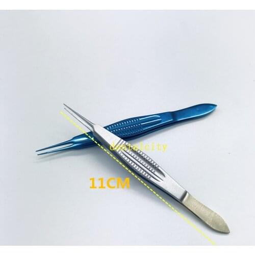 Tweezer Ophthalmic forceps instrument Titanium Double eyelid surgery tweezers fine plastic tine toothed
