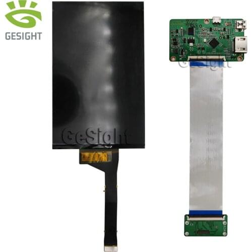 Full Kit HD-MI Board 3D Printer LCD 6.08 inch 2K 2560*1620 Monochrome For 3D Printer UV Resin No Backlight