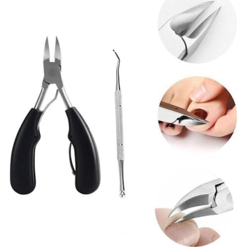 Professional Toe Nail Clippers Cutters Hand Foot Nail Trimmers Stainless Steel Heavy Duty Manicure Tools Men Women TSLM1