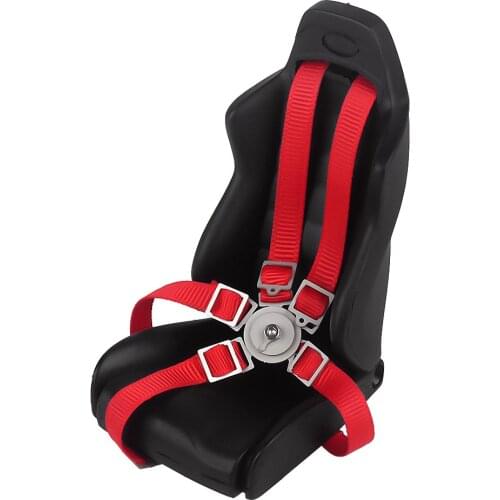 RC Crawler Car Red/Blue/Black Simulation Seat Belt for 1/10 Traxxas TRX-4 Axial SCX10 90046 D90