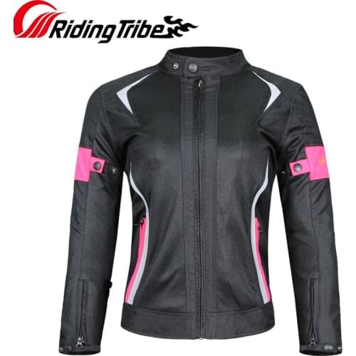 Riding Tribe Motorcycle Womans Jacket Summer Pants Waterproof Moto Racing Clothes Reflective Protective Clothes Armour JK-52