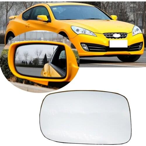 Roavia For Hyundai Genesis Coupe Tiburon 2008-12 with Heating or no Car Outside Rearview Mirror Glass Side Rear View Mirror Lens