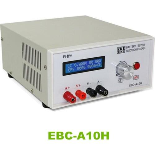 Battery Capacity Charge Discharge Tester 30V 5-10A 150W Electronic Load Mobile Power Head Test Online Computer Software EBC-A10H