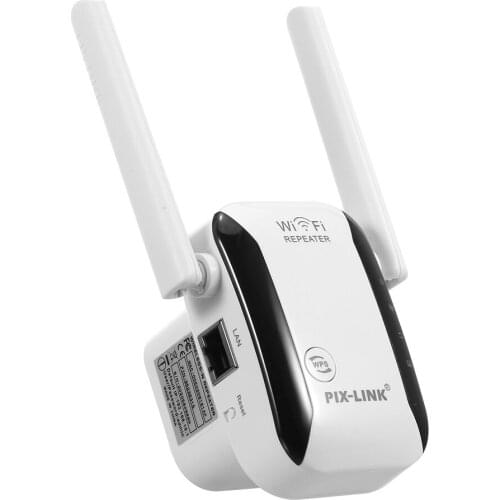 WiFi Signal Amplifier Wireless Repeater 300M WiFi Repeater WiFi Range Extender with Dual Antennas for Home Office US/EU Plug