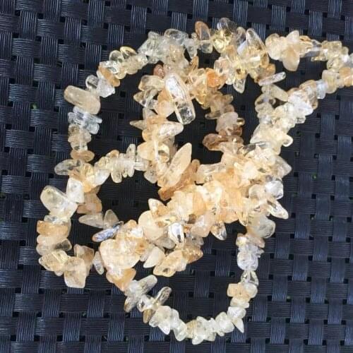 1strand beautiful 100% natural citrine quartz Crystal gemstone Metaphysical Healing Stone with holes jewelry making wholesale