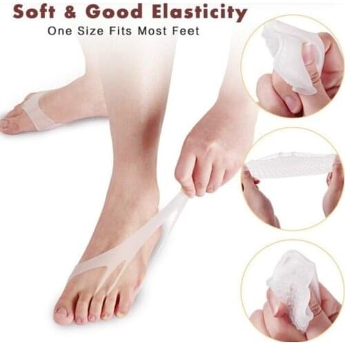 1Pair Silicone Soft Pads High Heel Shoes Slip Resistant Protect Pain Relief Foot Care Forefoot Half Yard Invisible Gel Insoles