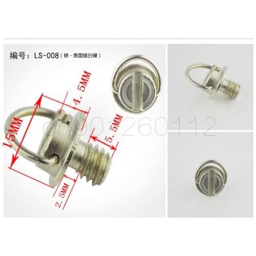 10pcs Screw for Quick Plate for Mini Tripod Captive 1/4 Inch Folding D-Ring Adapter Screw Tripod Monopod Quick Release Plate