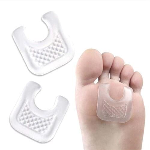 2PCS Toe Protector U-Shaped Gel Callus Pads Waterproof Foot Corn Protector Sticker Reduce Rubbing Reusable Callus Cushions