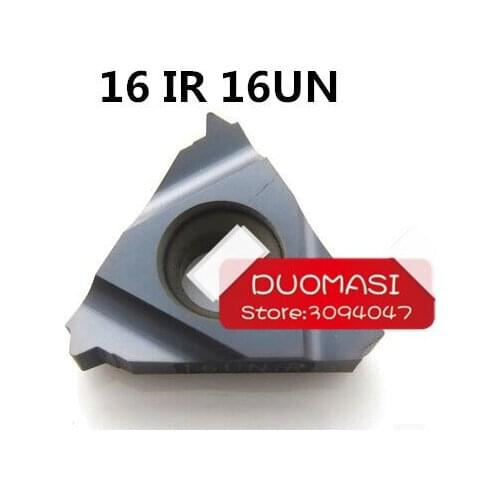 Free Shipping 10 PCS 16 IR 16 UN Indexable Carbide Threading Inserts for Threaded Lathe Tool Holder