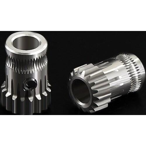 BMG Drivegear Dual Drive Gear Extruder Cloned Btech upgrade for BMG Extruder for Prusa i3 3d Printer gear Mini Bowden Extruder