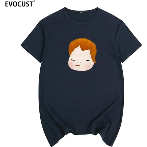 Yoshitomo Nara Print Graphic Lovely Tops t-shirt Cotton Men T shirt New TEE TSHIRT Womens