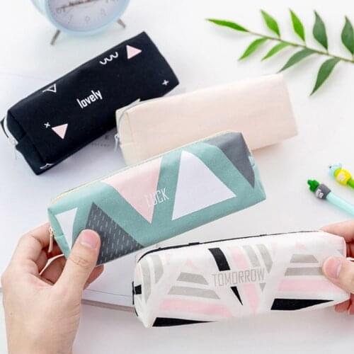 Party Favors Back to School Canvas Concise Pencil Case Geometry Sky HandBag For Kids Girl Birthday Party Wedding Gifts to Guests