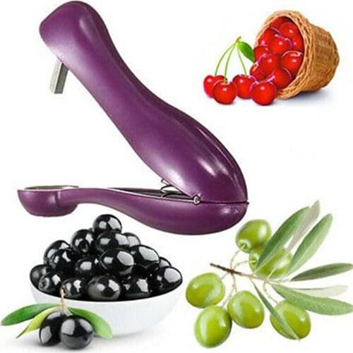 Pit Remover Easy Squeeze Grip Cherry Core Remover Fruit Kitchen Olive Pit Tool Gadget Stoner Corer Pitter Remove