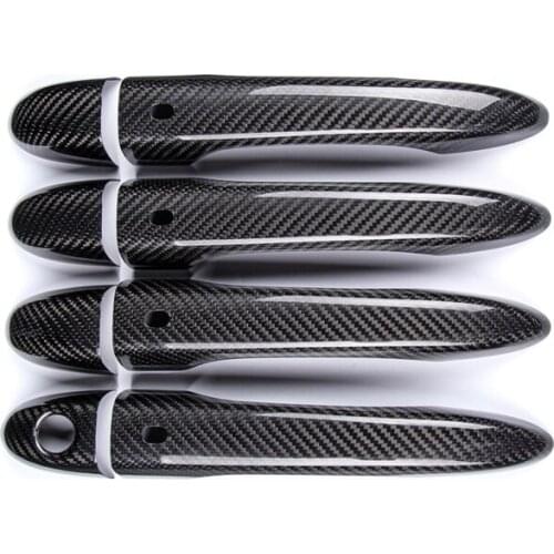 Carbon Fiber Door Handle Cover For Maserati Ghibli M157 Quattroporte M156 Levante Car Side Trim RHD&LHD