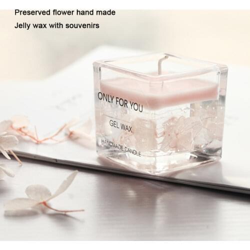 American style square cup dried flower eternal flower gift box fragrance essential oil aroma candle cup gift with souvenir
