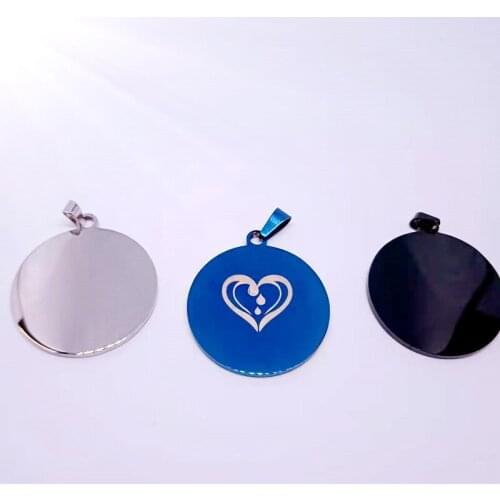 Stainless Steel Beach Sea Ocean Water Life Raindrop in Love Heart Wave Shape Pendant Necklace Geometric Teardrop Gift Jewelry