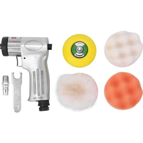 Air Sander 3in Mini Pneumatic Polisher Machine Polishing Tool With Hook And Loop Fastener Type Disc