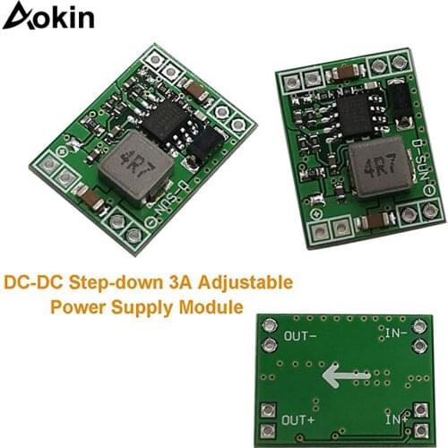 Ultra-Small Size DC-DC Step Down Power Supply Module 3A Adjustable Buck Converter for Arduino Replace LM2596