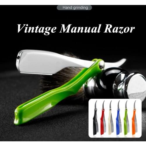 Pro Salon Hair Shaving Razor Zinc Alloy Folding Razor ABS Handle Baber Shop Shaving Eyebrow Shaving Hairdressing Tool G1221