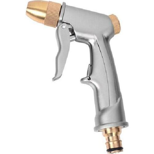 High Pressure Water Spray Gun Metal Brass Nozzle Adjustable Garden Irrigation Hose Pipe Lawn Cleaning Sprinkler Home Car Washer