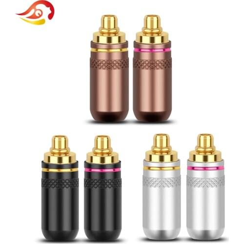 QYFANG Earphone Pin Audio Jack Gold Plated Plug Wire Connector Metal Adapter For N5005 W60 N30 N40 SE846 SE525 Series Headphone