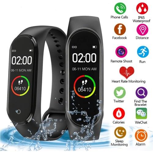 Sports Pedometer Smart Wristband Watch Bluetooth Heart Rate Monitor Fitness Smart Bracelet Walking Step for IOS Android