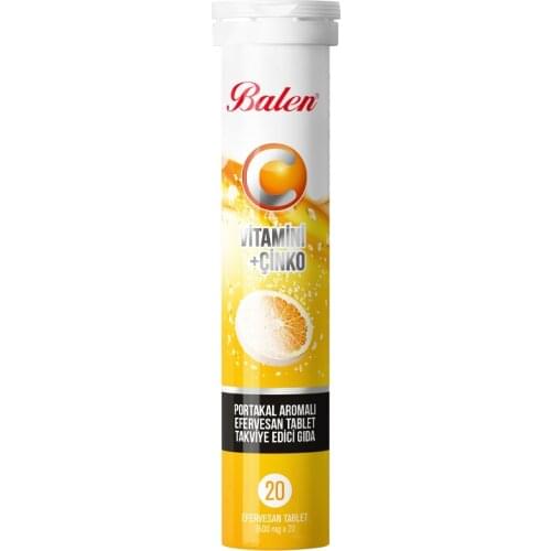 Vitamin C and Zinc Containing Orange Flavored Effervescent Tablet, Reinforcing the Food