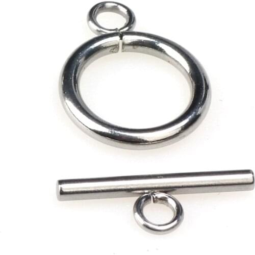 High-Quality Stainless Steel OT Buckle Circular Connector, 8 Pieces/Batch, Used For DIY Bracelets, Necklaces, Jewelry Making