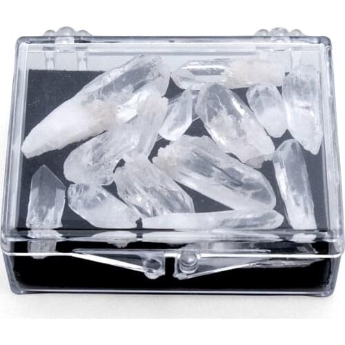 1 Box Rock Crystal Pillar Cluster Natural Quartz Column Specimen Collection Decoration Healing Crystal Mineral Stones