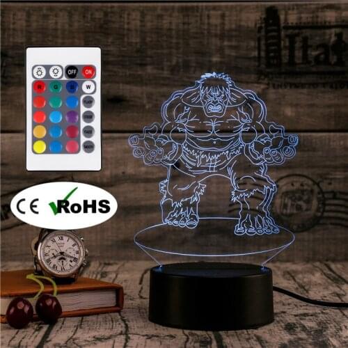 3D Led Novety Lighting Creative Gift Night Light Table Lamp Bedside Light Led Home Corridor Hotel Party Atmosphere Lights