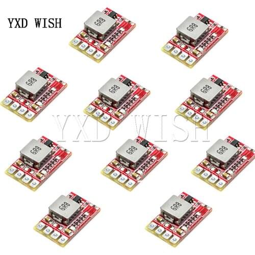5PCS Mini 360 DC-DC Adjustable Step Down Power Supply Module 12V 24V to 5V 3.3V 9V 3A mini360 RC Airplane Module