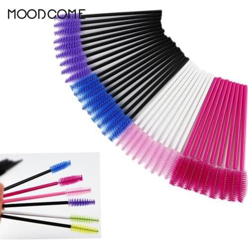 50/100 Pcs Disposable Micro Eyelash Brushes Lashes Applicator Wand For Eyelash Extension Eye Lashes Cosmetic Brush Makeup Tools