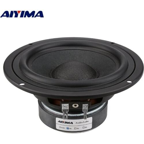 AIYIMA 1Pcs 5.25 Inch Woofer Speaker Driver 4 8 Ohm 30-50W Bass Loudspeaker Sound Speaker Column 88DB DIY 5.1 Home Theater