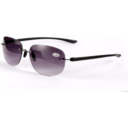 Bifocals Sun Reading Glasses for Women Men Look Near Far Reader Sunglasses Magnifier Travel Out door Driving Presbyopic Glasses