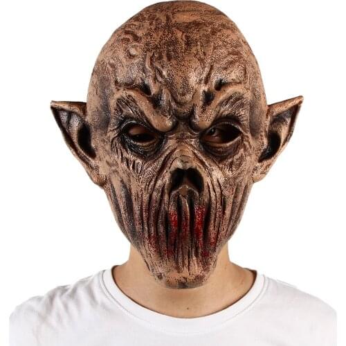 Demon Vampire Latex Mask Halloween Cosplay Fancy Dress Accessory Scary Monster Costume Props