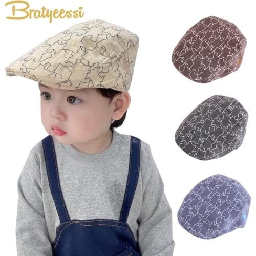 Fashion 2021 Baby Hat for Girls Boys Beret Kids Hats Caps Cotton Baby Girl Boy Cap for Infant Accessories 8-24 Months