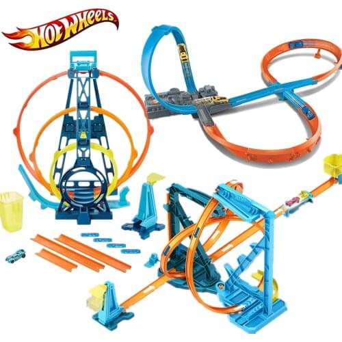 Hot Wheels The Cobra Race Tunnel Excited Car Racing Adventure Competition Toy Boys Rail Set Kids Toys Oyuncak Araba FNB20 FNB21