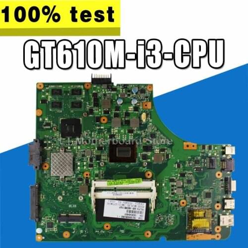 K53SD Motherboard i3 CPU GT610M For Asus K53SD A53S K53S X53S P53S Laptop motherboard K53SD Mainboard K53SD Motherboard