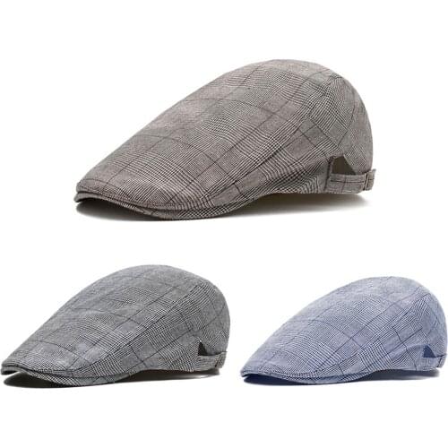 Summer Gatsby Ivy Hat Golf Driving Sun Cap Flat Beret Cabbie Driver Newsboy Fashion Casual Solid Plaid Breathable Lady Beret Cap