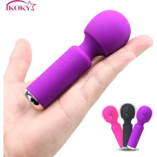 Mini AV Stick Dildo Vibrator G-spot Massager Sex Toy for WomenVagina Clitoris Stimulator Magic Wand 10 Frequency
