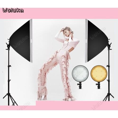 Photography LED light set Dimmable bi-color beauty studio fill light shooting photo soft light box props CD50 T10