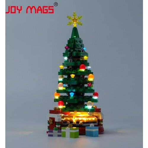 JOY MAGS Led Light Kit For 40338 Christmas Tree Building Blocks Set Decorative Accessories