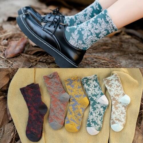 10 pieces = 5 pairs women socks classic new 2021 autumn winters female socks women winter warm socks