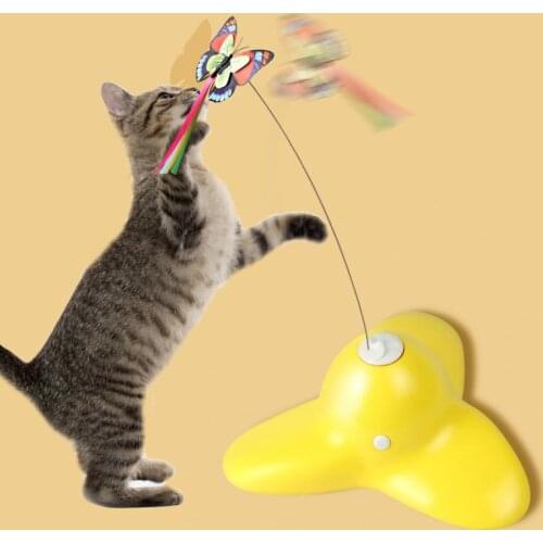 NEW Arrival Butterfly Flying Electric Funny Dog Cat Toys Pet Seat Scratch Toy For Cat Kitten Dog Cats Intelligence Trainning