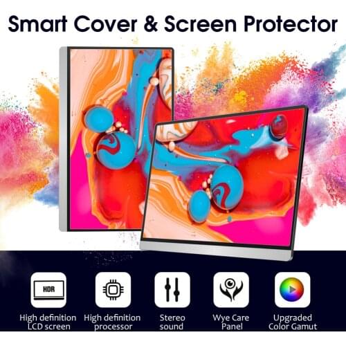 16.1 inch Portable Monitor Full HD LCD Display For X Box PS4 Gamer 1920*1080 IPS Panel PC Laptop Screen USB Type C HDMI Monitors